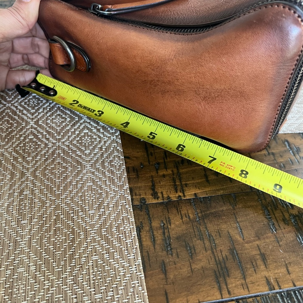 Women's Vintage Leather Backpack, New Buckle School Bag. - Picture 9 of 13